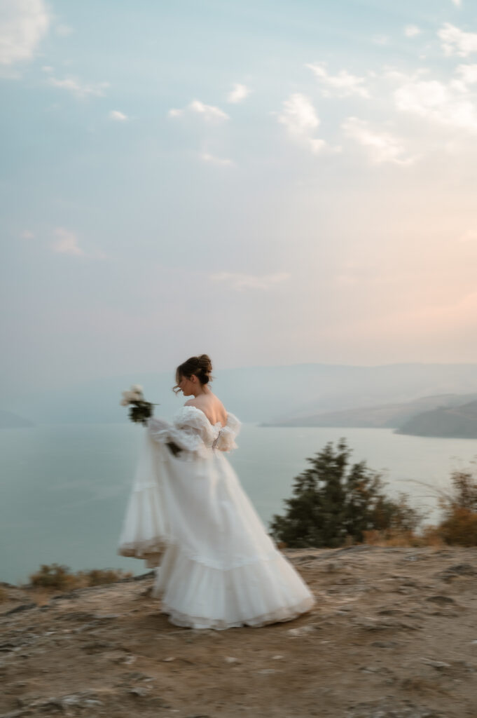 Wuthering Heights Inspired Elopement in the Okanagan